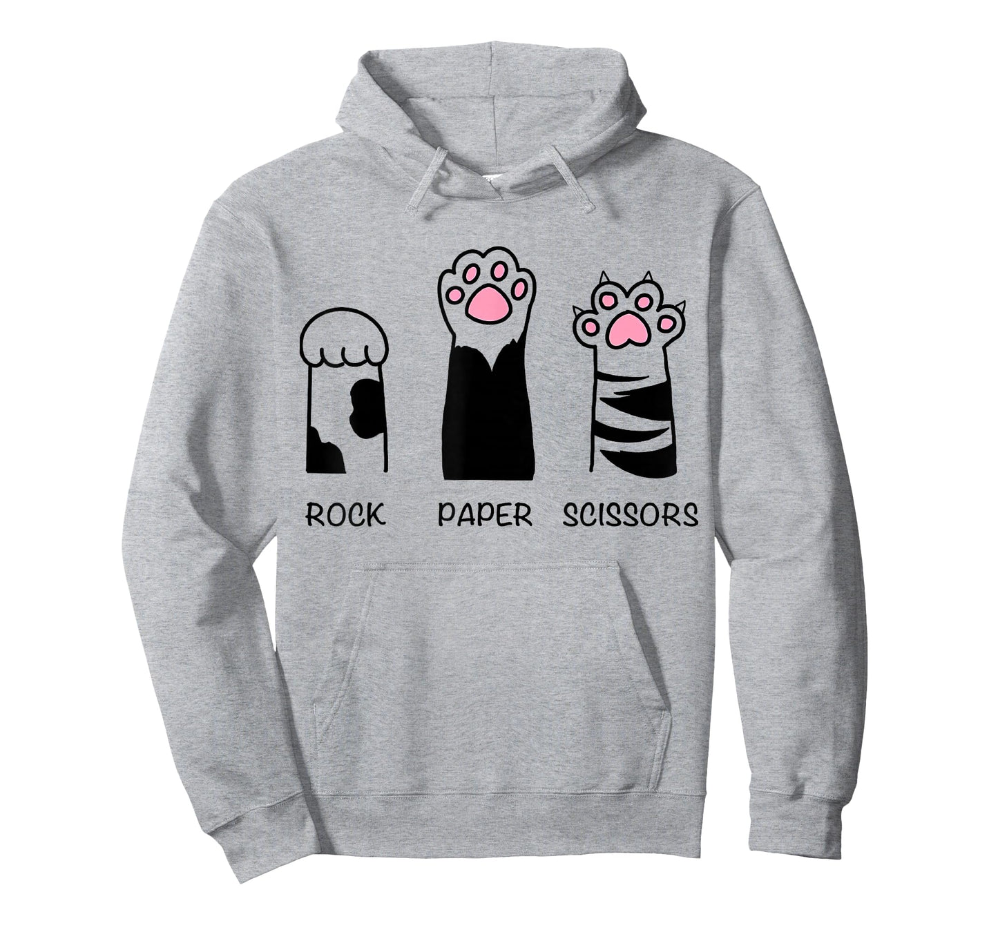 Rock Paper Scissors Cat Paws Cute Kitten Lover Cat T-Shirt