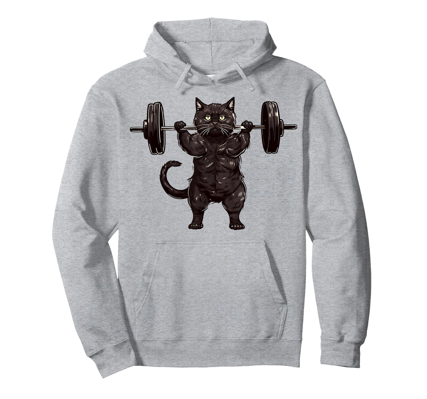 Cat Workout, Cat Deadlift, Powerlifting Kitty Weightlifting Men Women Girls Kids T-Shirt