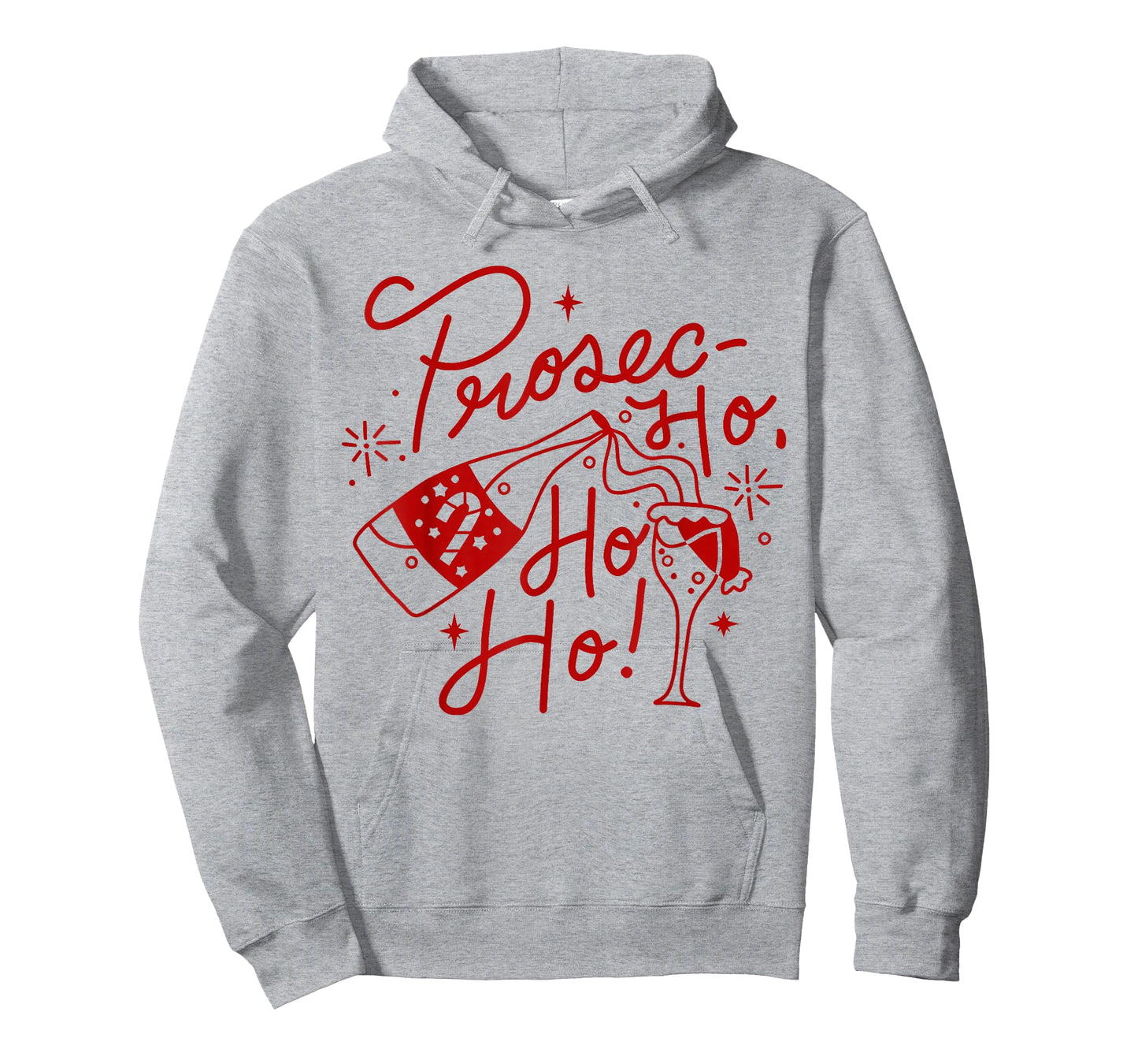Ho Ho Ho Prosecco Christmas Tee Funny Wine Lover Holiday T-Shirt
