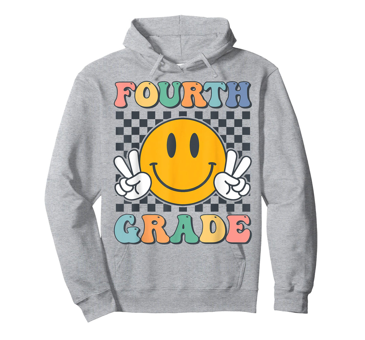 Fourth Grade Team Teachers Boys Girls Retro Smile 4th Grade T-Shirt