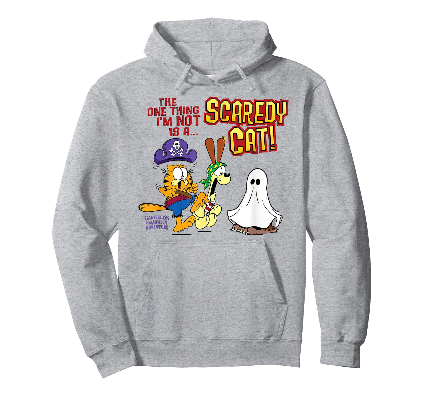 Garfield Not A Scaredy Cat! Halloween Cartoon Cat T-Shirt