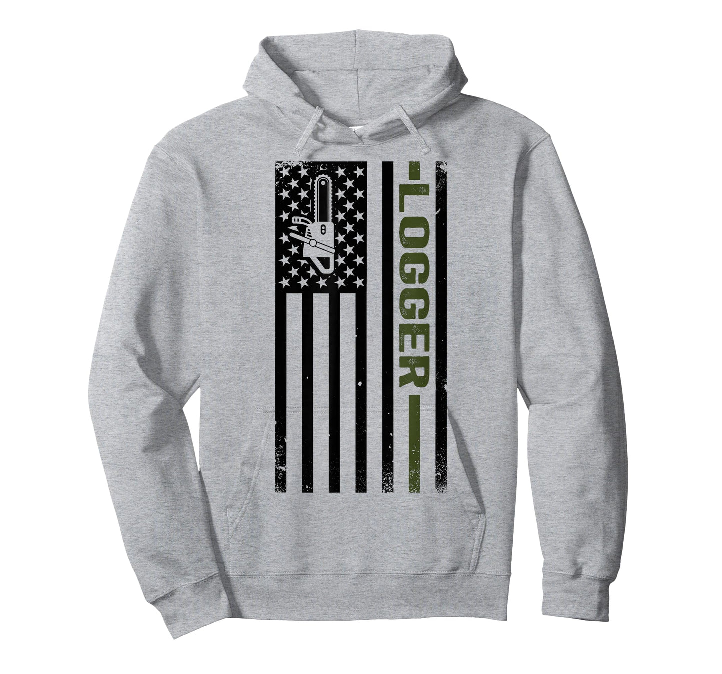 Logger US Flag Logging Lumberjack T-Shirt