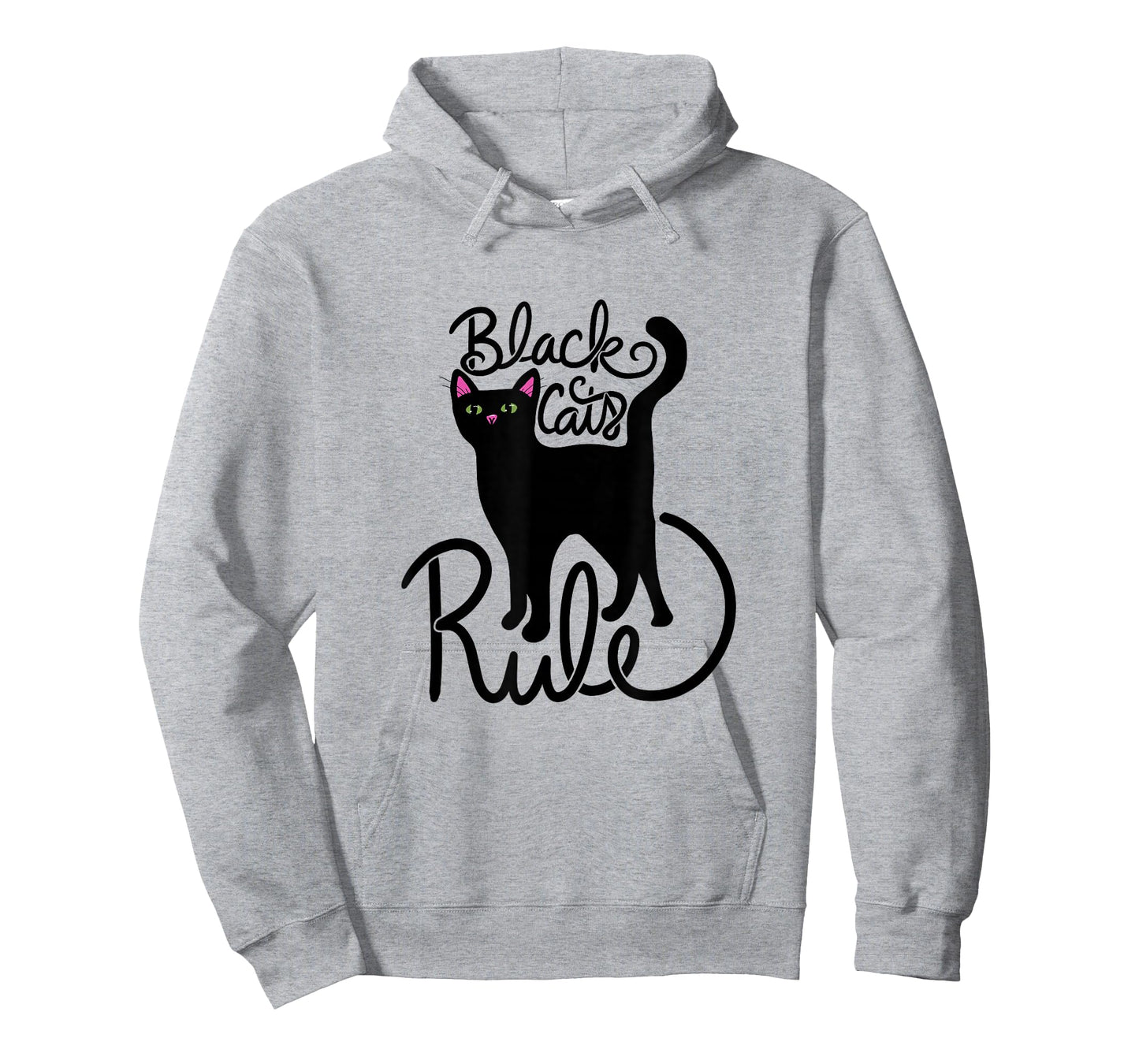 Black Cats Rule Fun Black Cat Mom T-Shirt
