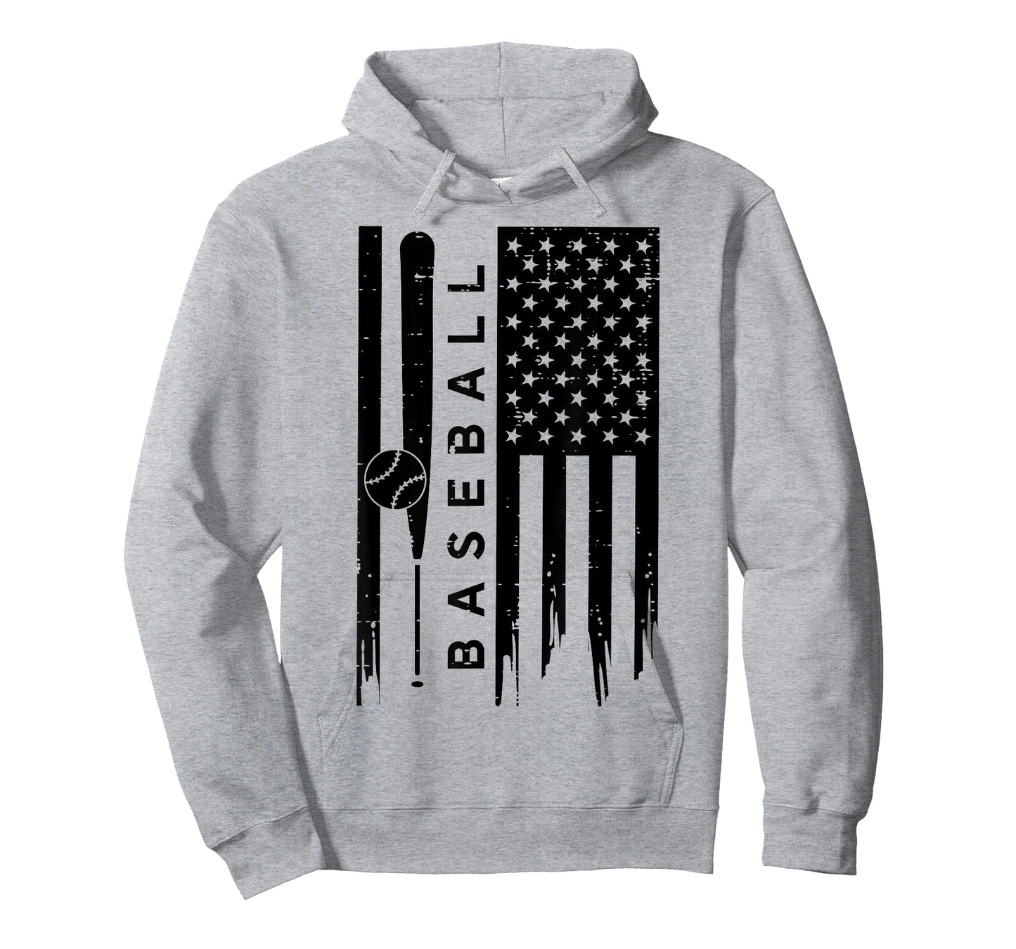 Baseball US American Flag Patriotic Sports Men Women Kids T-Shirt