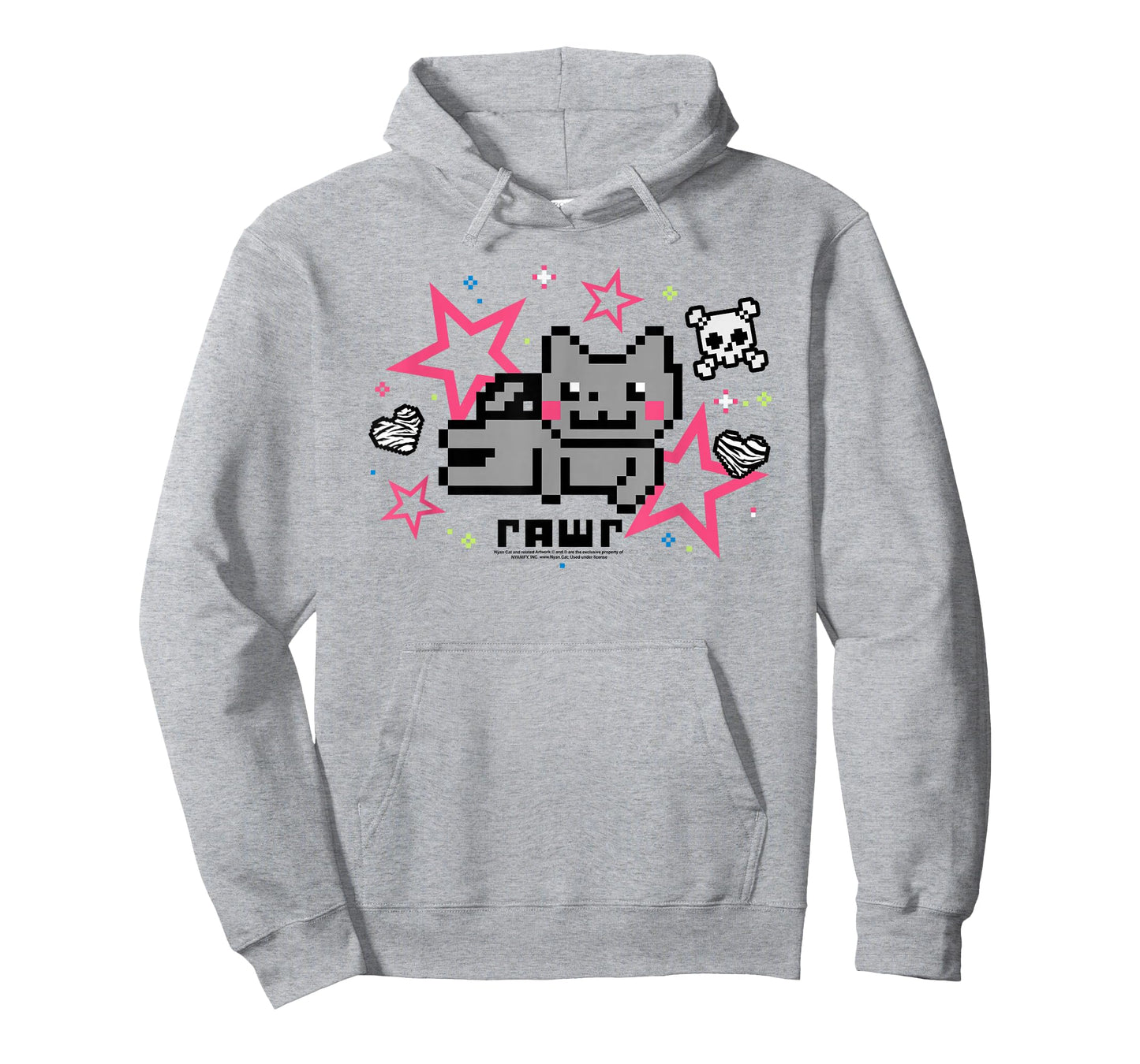 Nyan Cat Rawr Pink Scene Collage Internet Meme Funny Kitty T-Shirt