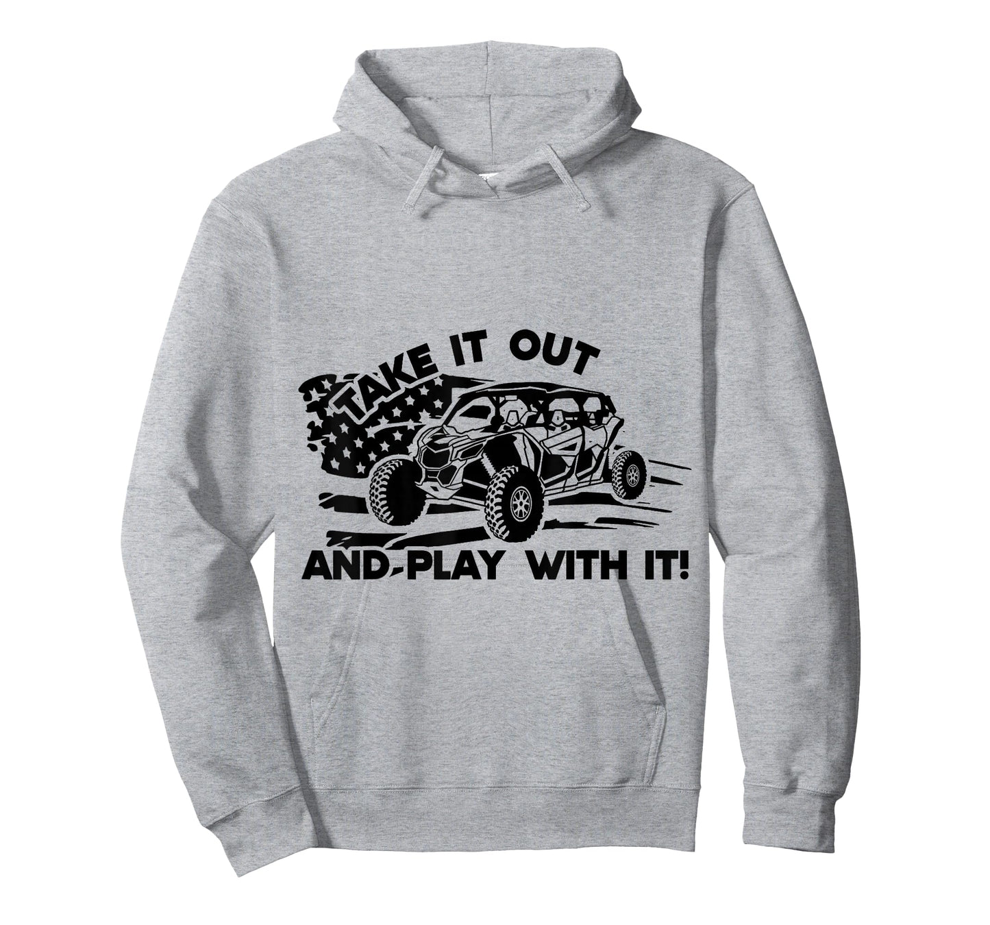 Side by Side UTV Take It Out and Play US Flag M X3 T-Shirt