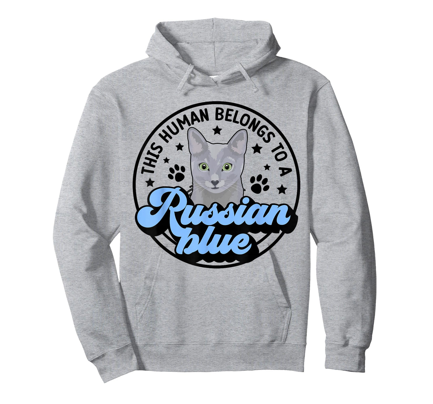 Human Belongs To Russian Blue Cat Owner Russian Blue Cat Mom T-Shirt