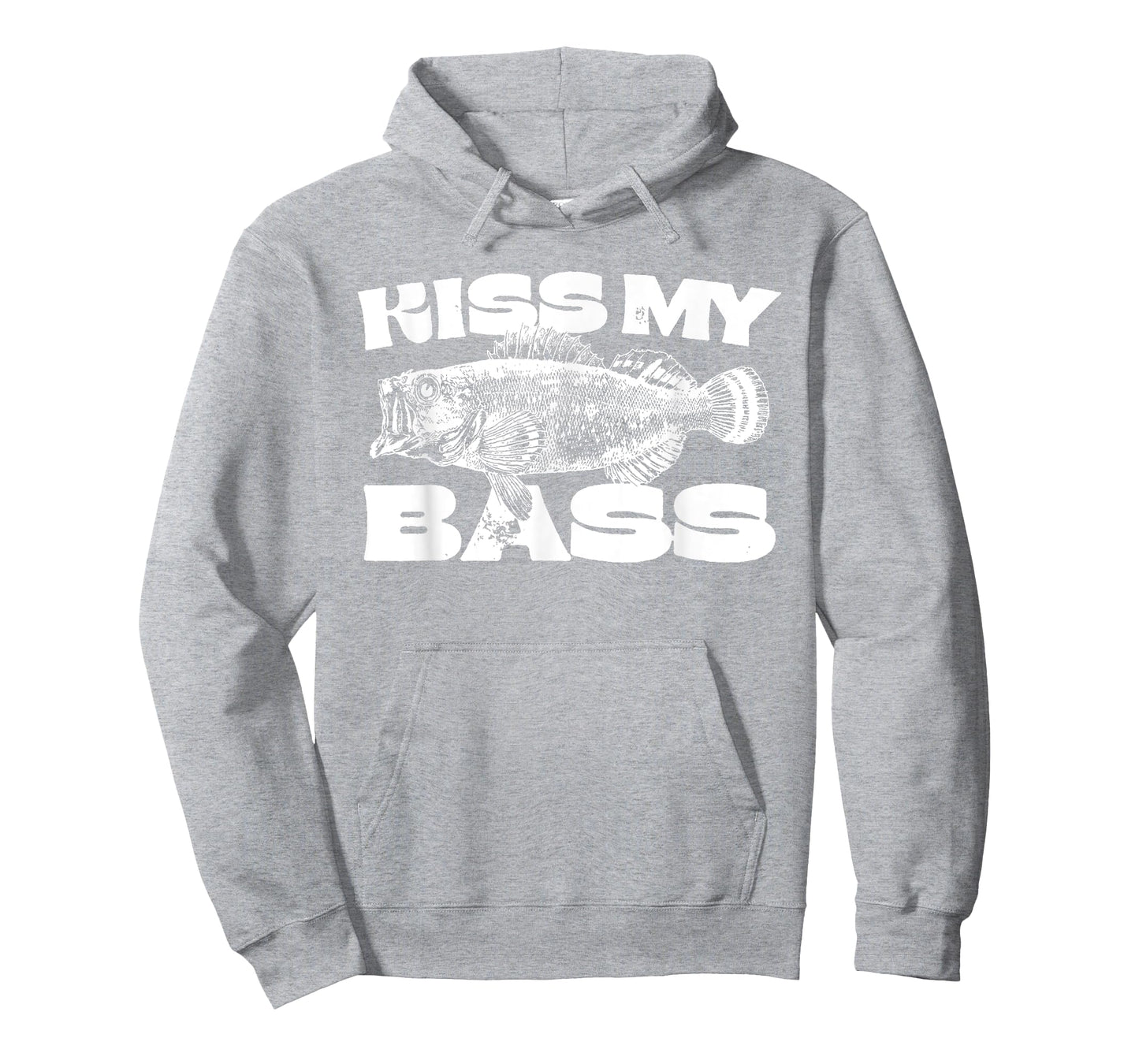 Funny Kiss My-Bass Fishing Lover Bass Fisher Womens Mens T-Shirt