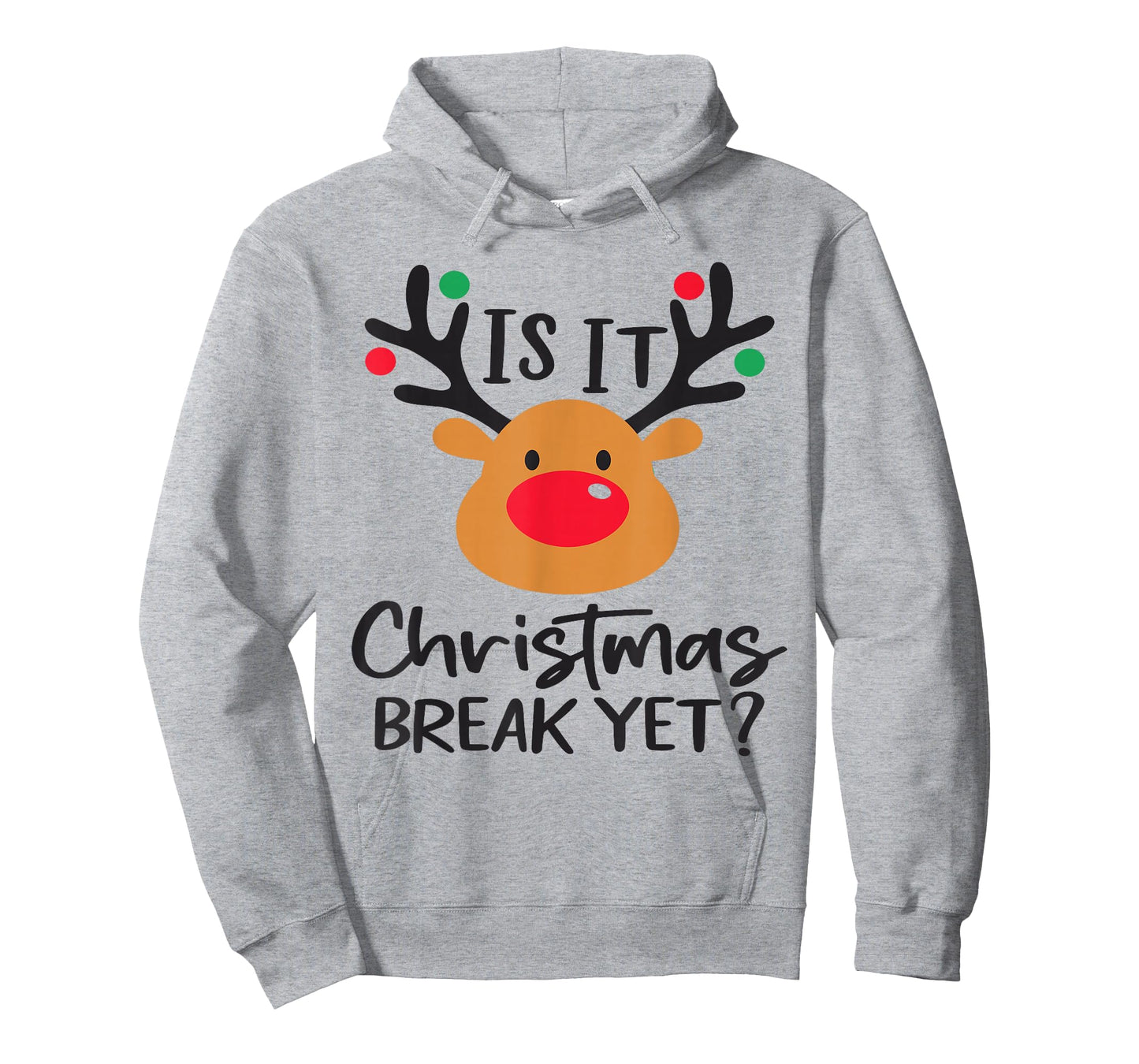 is It Christmas Break Yet Funny Teacher Holiday Design T-Shirt
