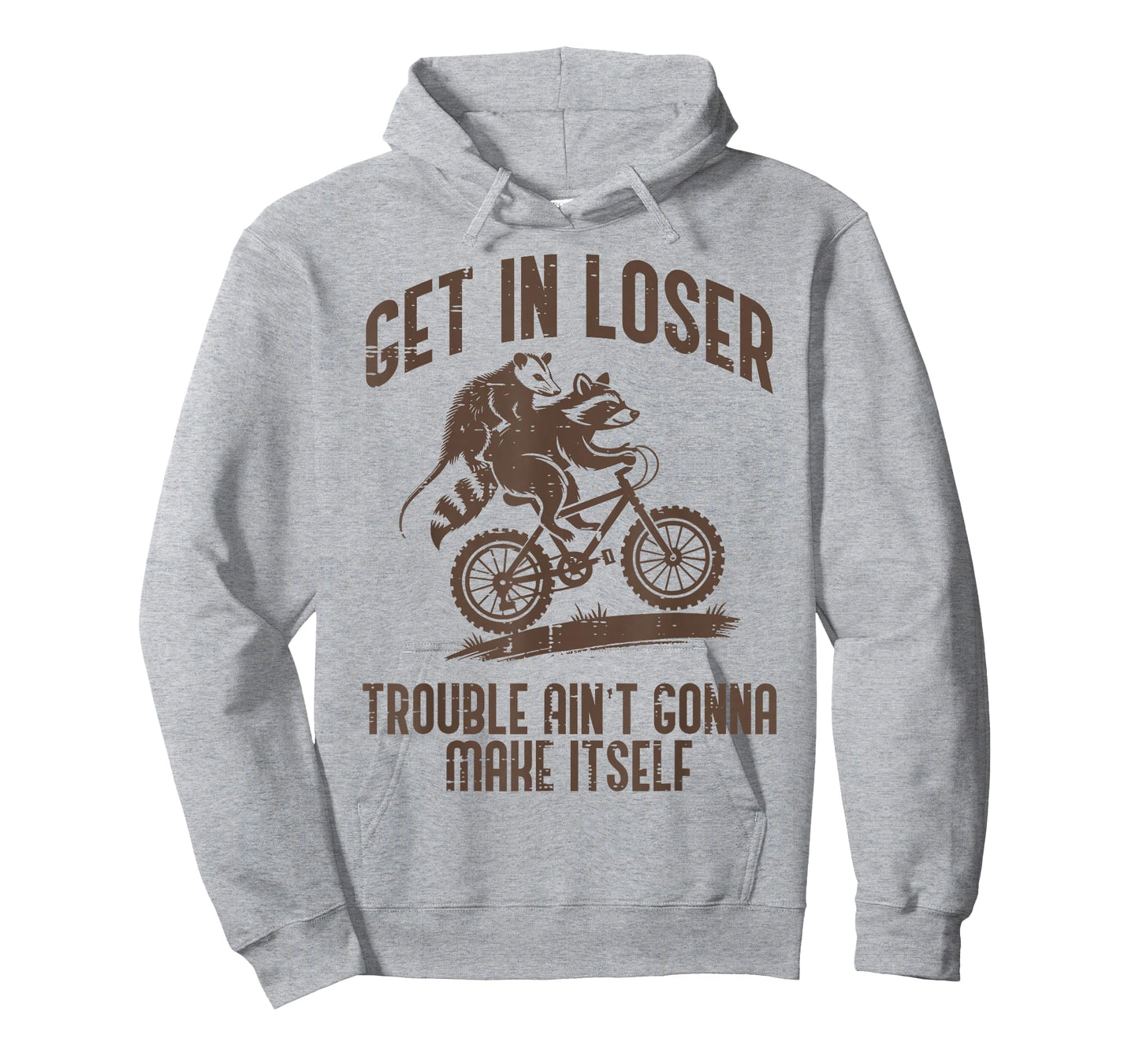 Opossum Get in Loser Trouble Funny Possum Raccoon Men Women T-Shirt