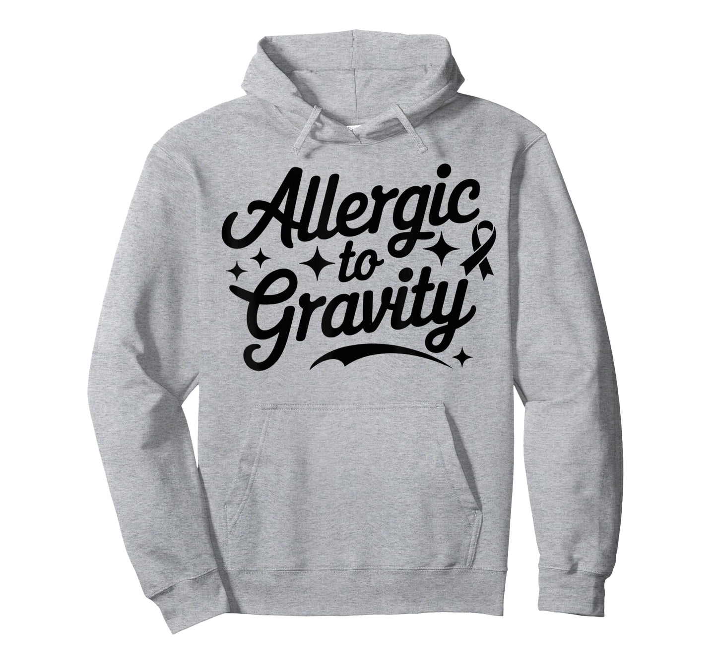 Allergic To Gravity POTS Dysautonomia Turquoise Ribbon Funny T-Shirt