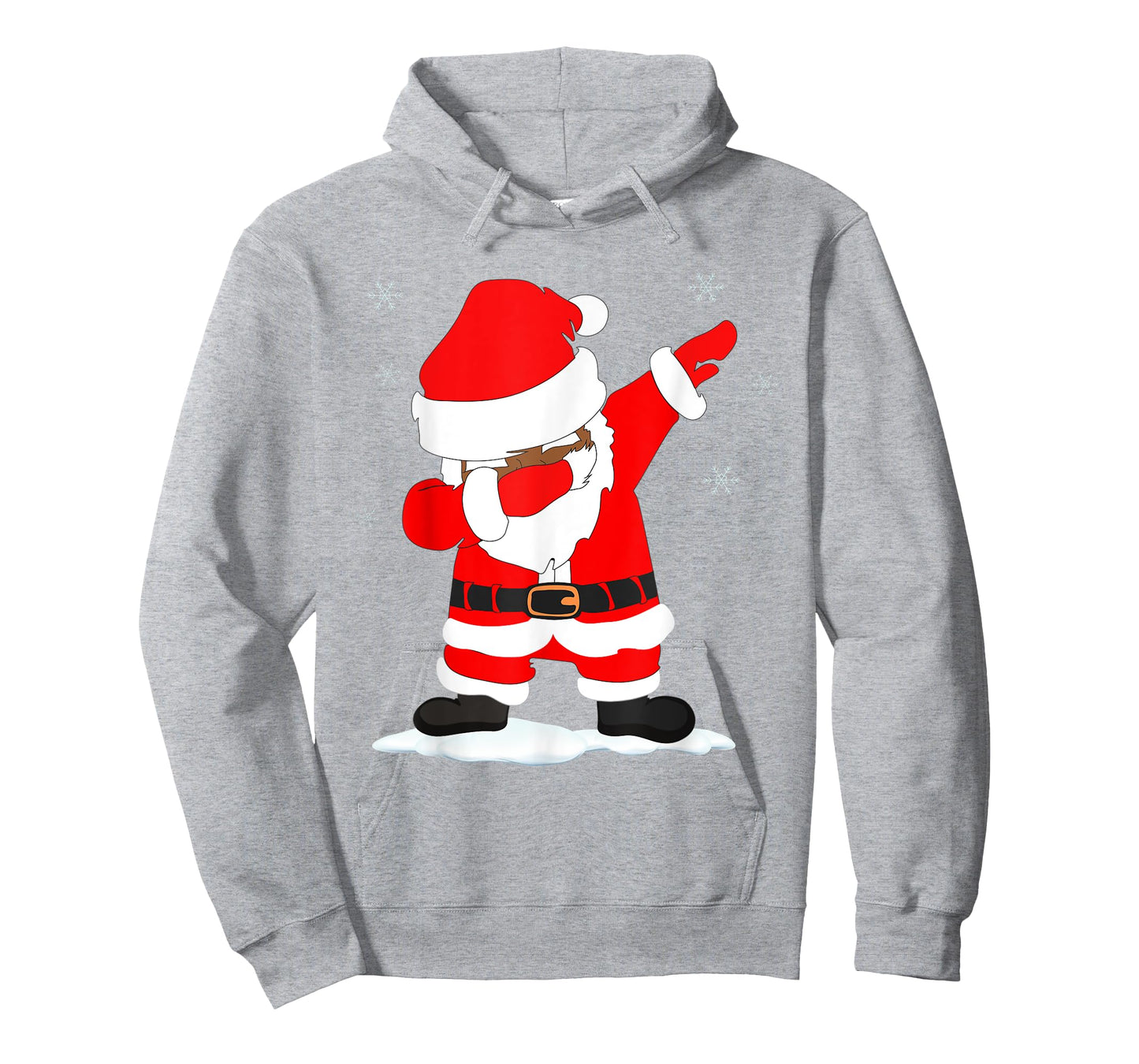 Funny Christmas Black Brown DABBING SANTA T-Shirt