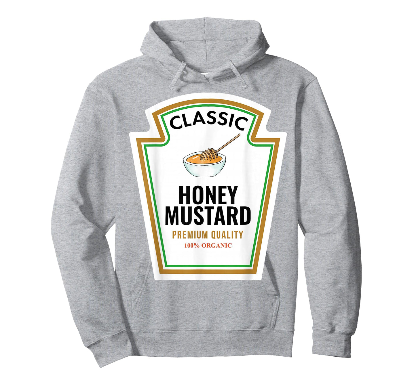 Classic Honey Mustard Label Design Organic Condiment Lover T-Shirt