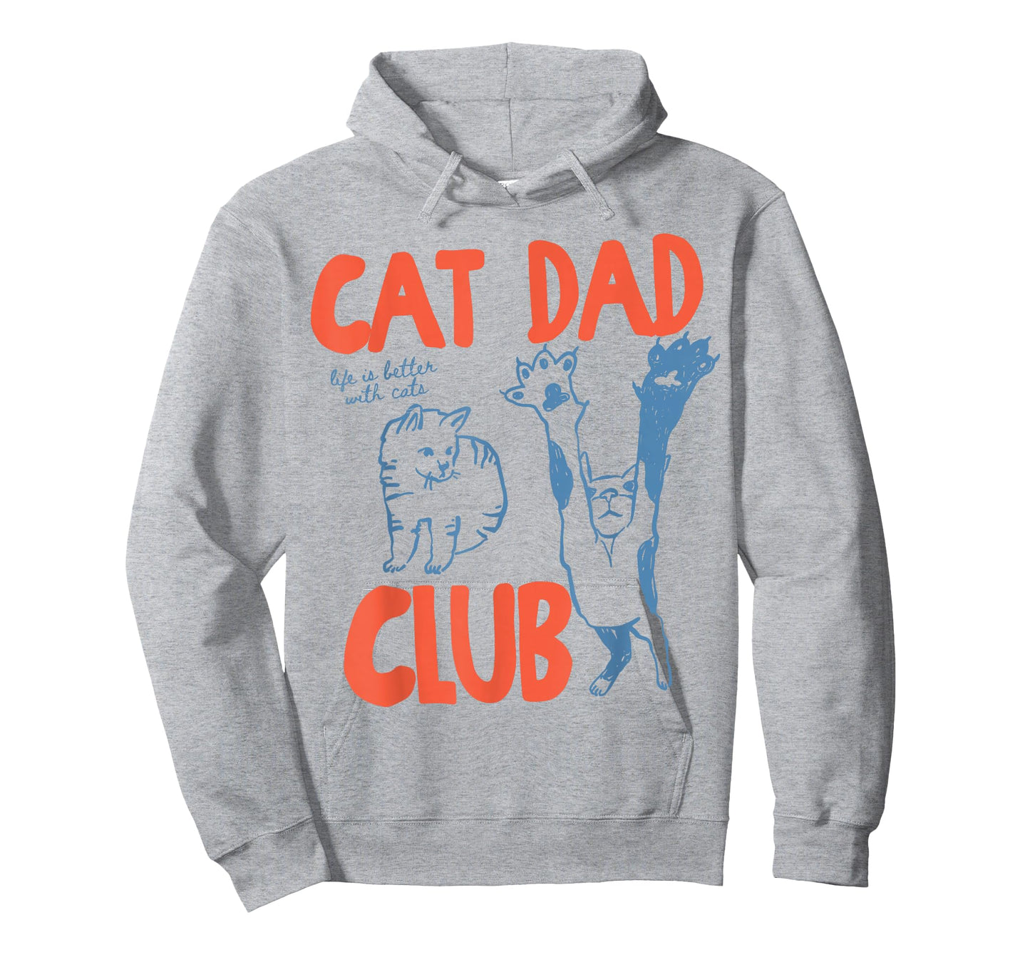Cat Dad Club Life is Better with Cats Father's Day Cat Dad T-Shirt