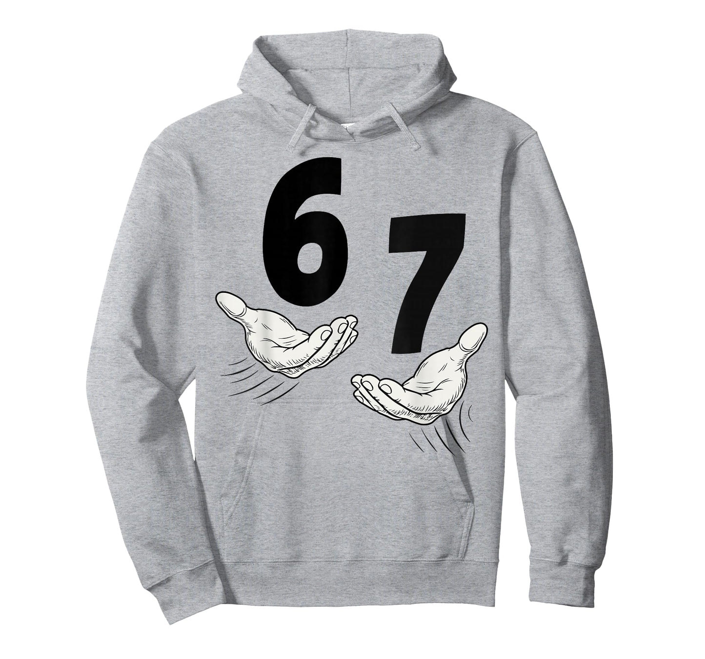 Six Seven 67 Hands 6 7 Kids 67 Teen Boys 6-7 Meme Funny T-Shirt