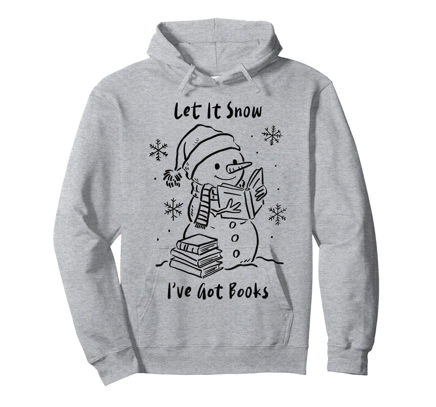 Let It Snow I’ve Got Books, Cozy Snowman Reading Winter Cute T-Shirt