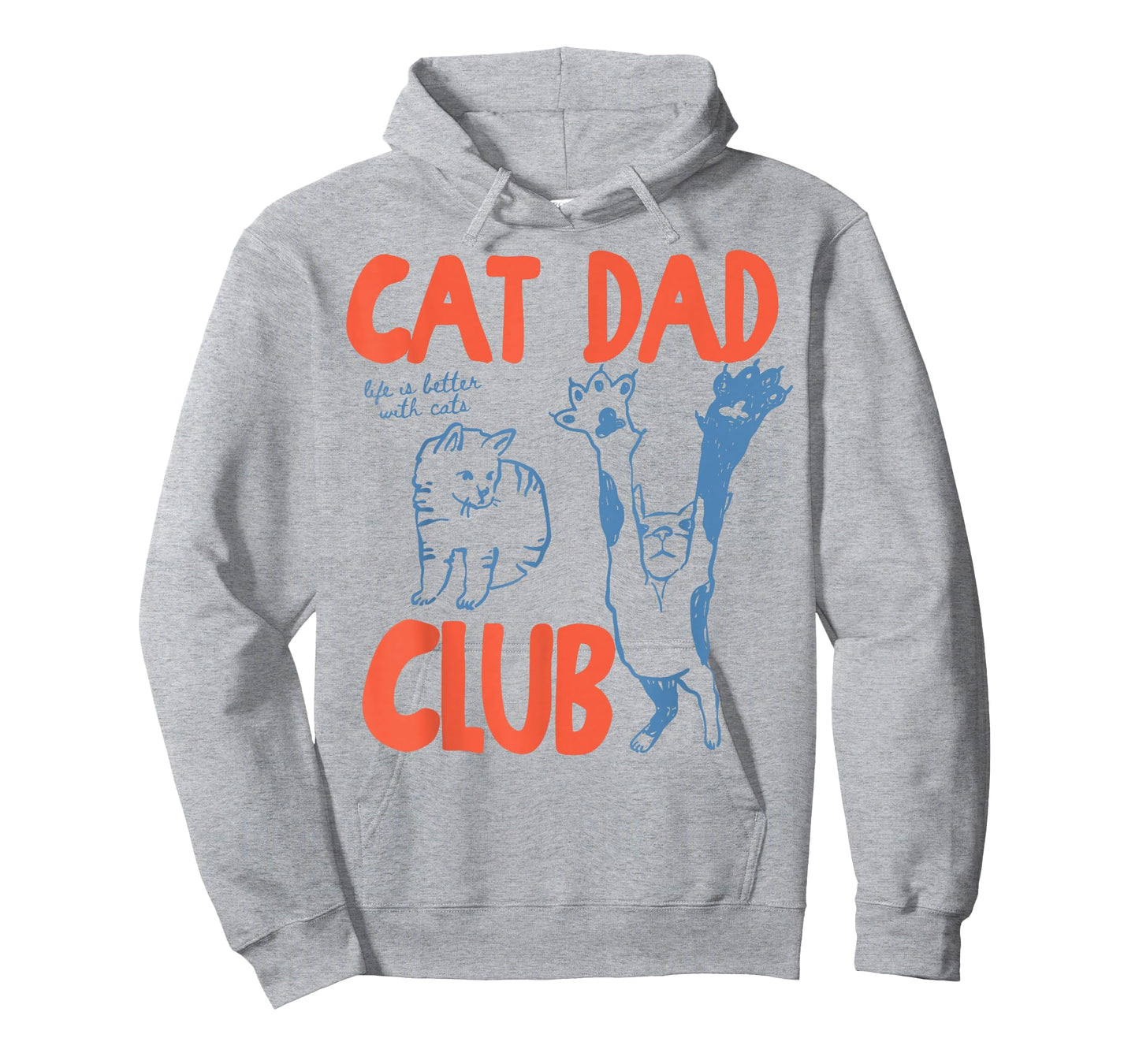 Cat Dad Club Funny Cat Lover Pet Parent Father's Day Men T-Shirt