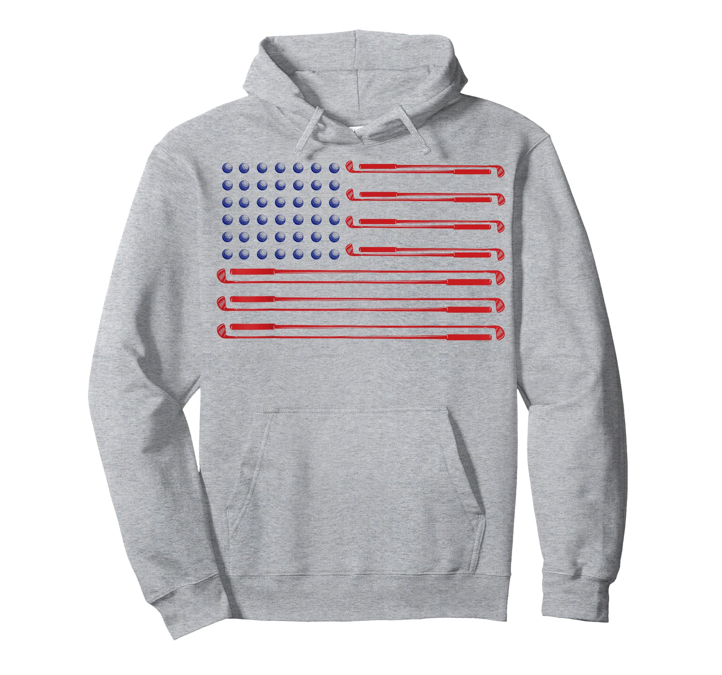 Gofl USA Flag Golf Player Golf Clubs & Golf Balls men woman T-Shirt