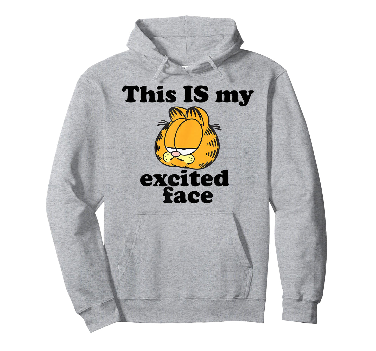 Garfield This is My Excited Face Sarcastic Cartoon Cat T-Shirt