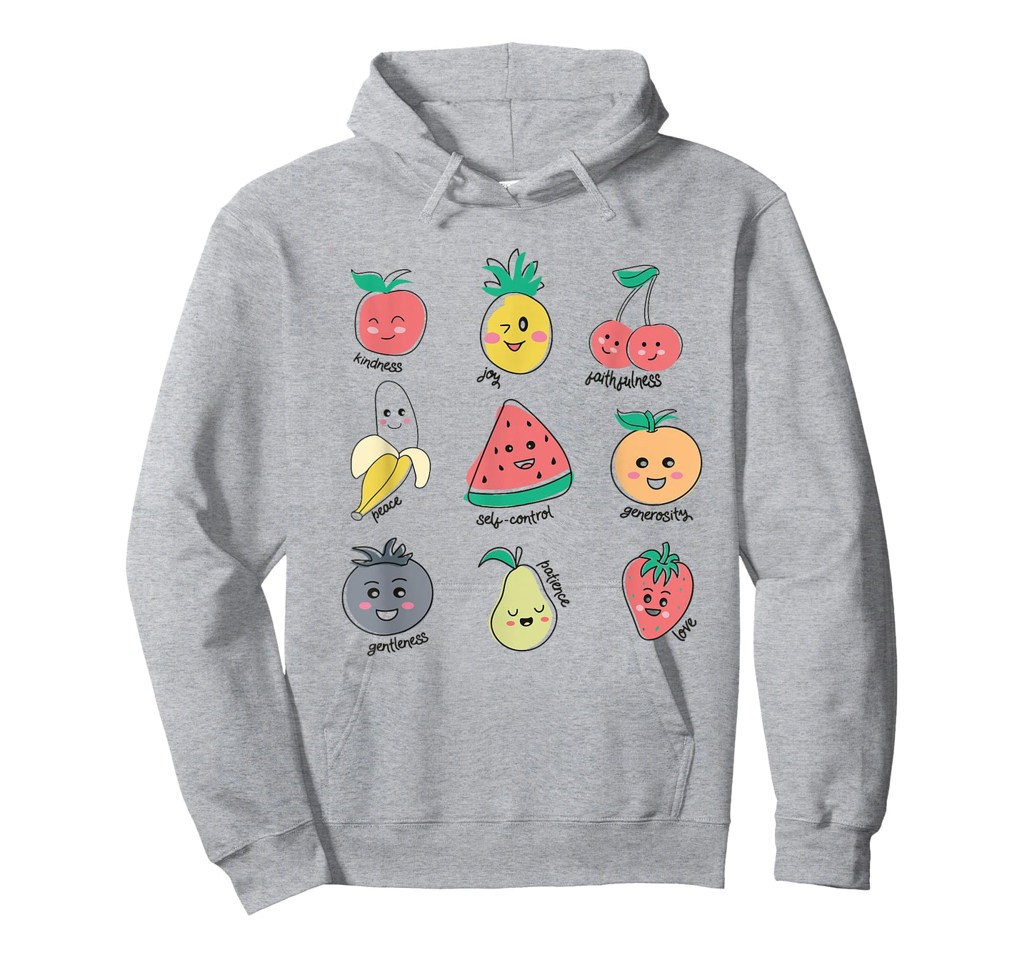Fruit of Spirit Virtues Cute Kawaii Christian Kids T-Shirt