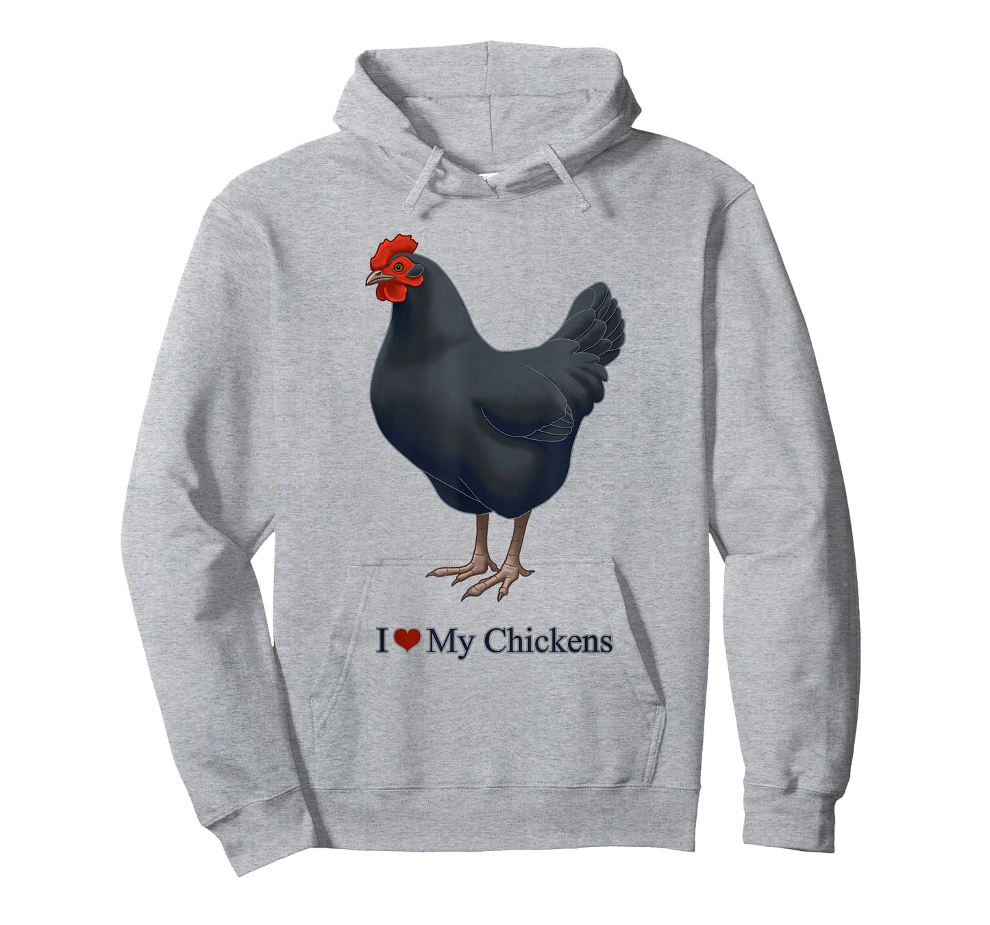 I Heart (Love) My Black Australorp Chicken Hen T-Shirt