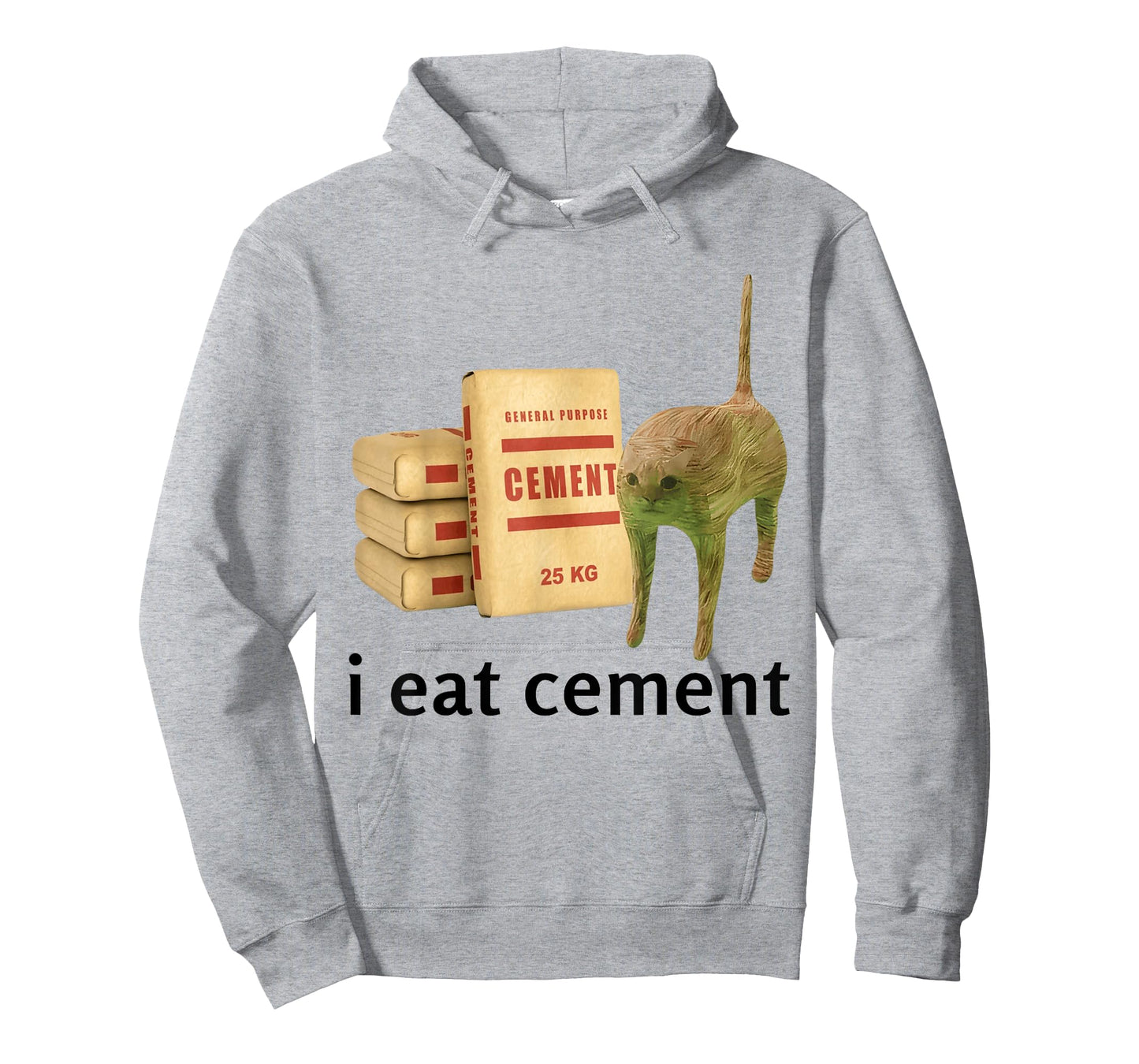 I Eat Cement Cat Shirt Kids Funny Dank Cat Meme T-Shirt