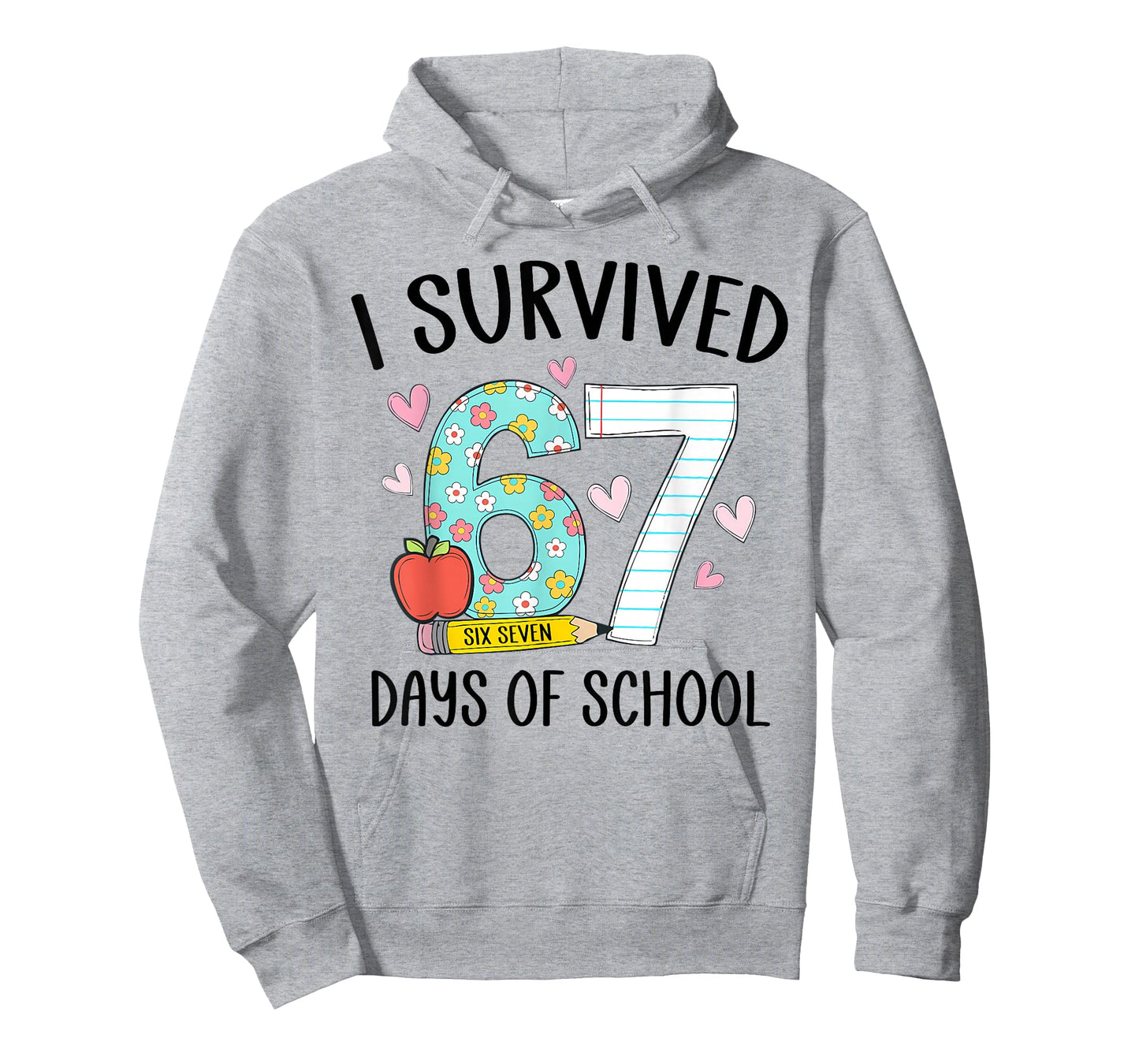 I Survived 67 Days of School Teacher Kids 67th Day of School T-Shirt