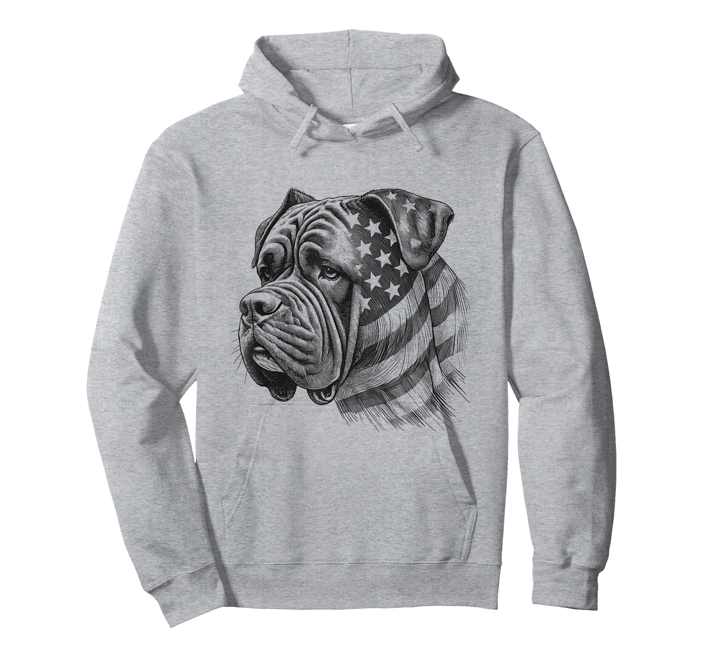Cane Corso Dog American Flag 4th Of July USA Design T-Shirt