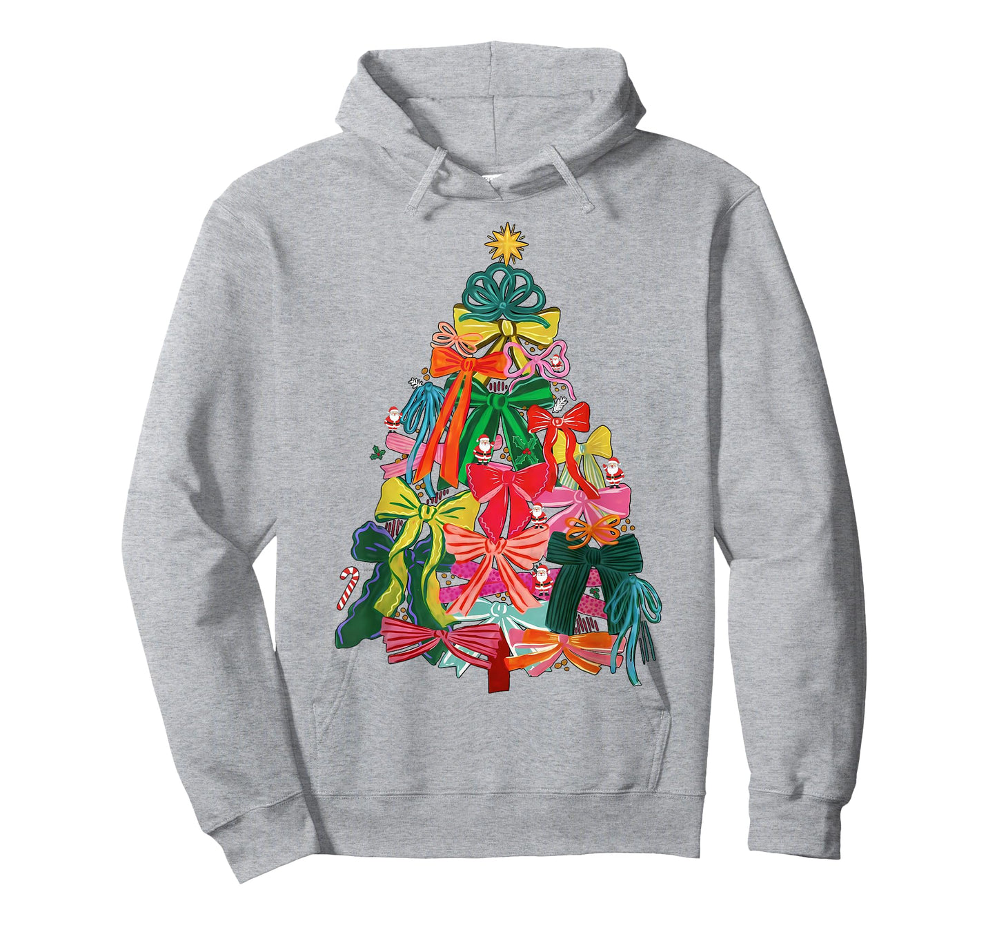 Coquette Bow Christmas Tree Xmas Holiday Girly Outfit Women T-Shirt