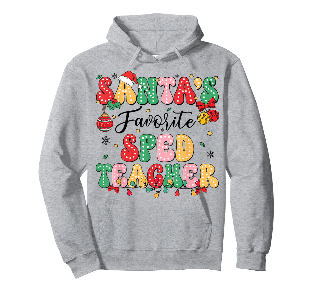 Santa's Favorite SPED Teacher Retro Matching Christmas Group T-Shirt