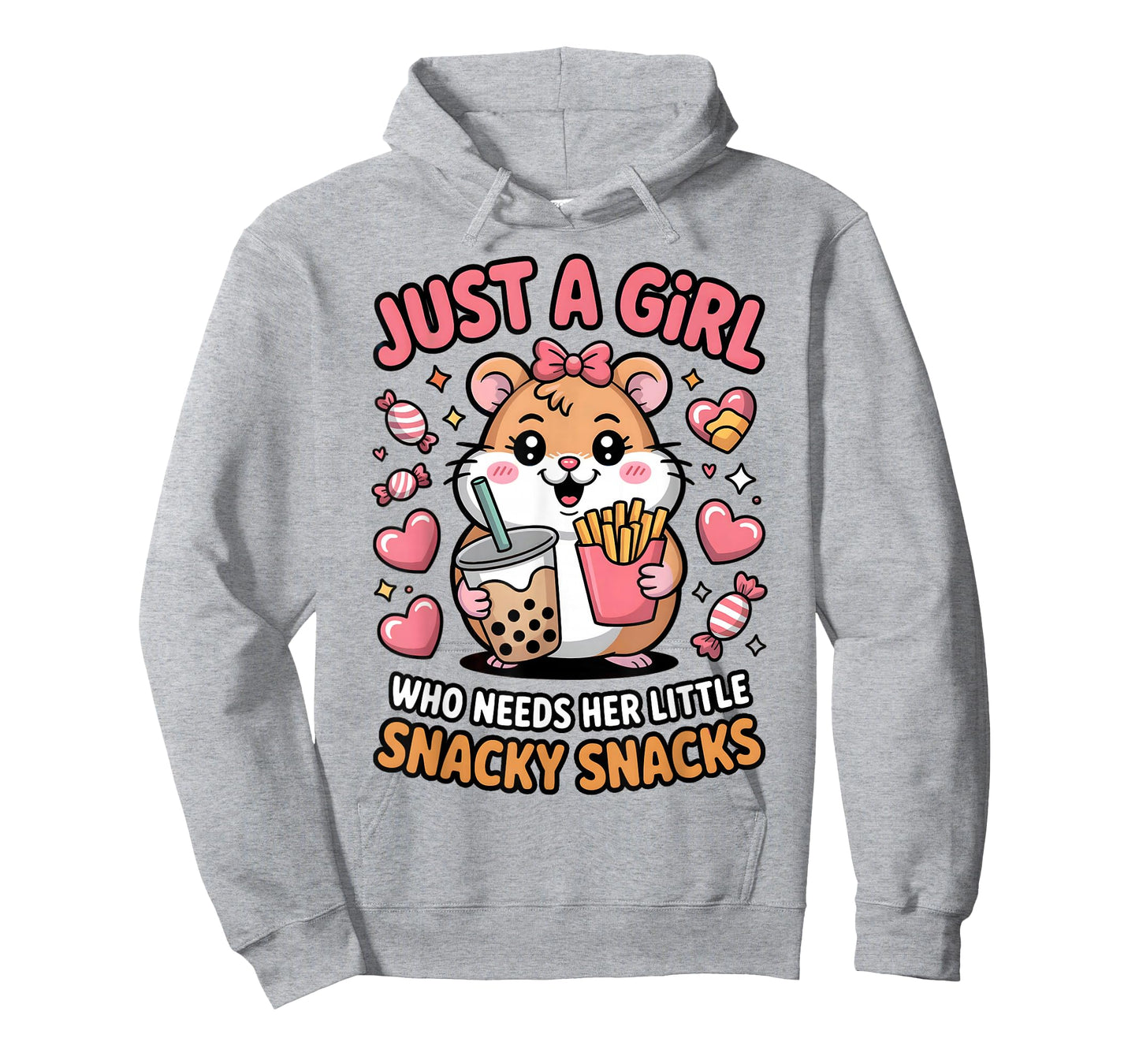 Just A Girl Who Needs Her Little Snacky Snacks Teens Women T-Shirt