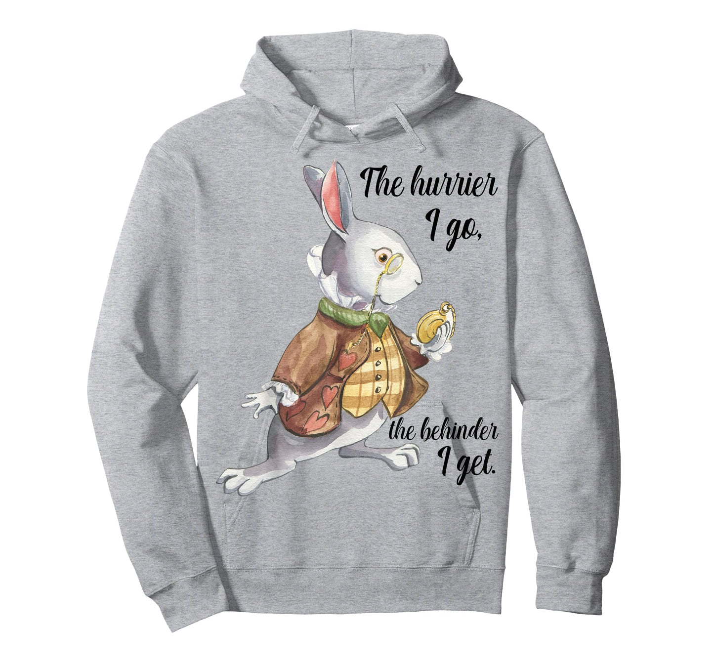 Alice in Wonderland White Rabbit Late The Hurrier I Go T-Shirt