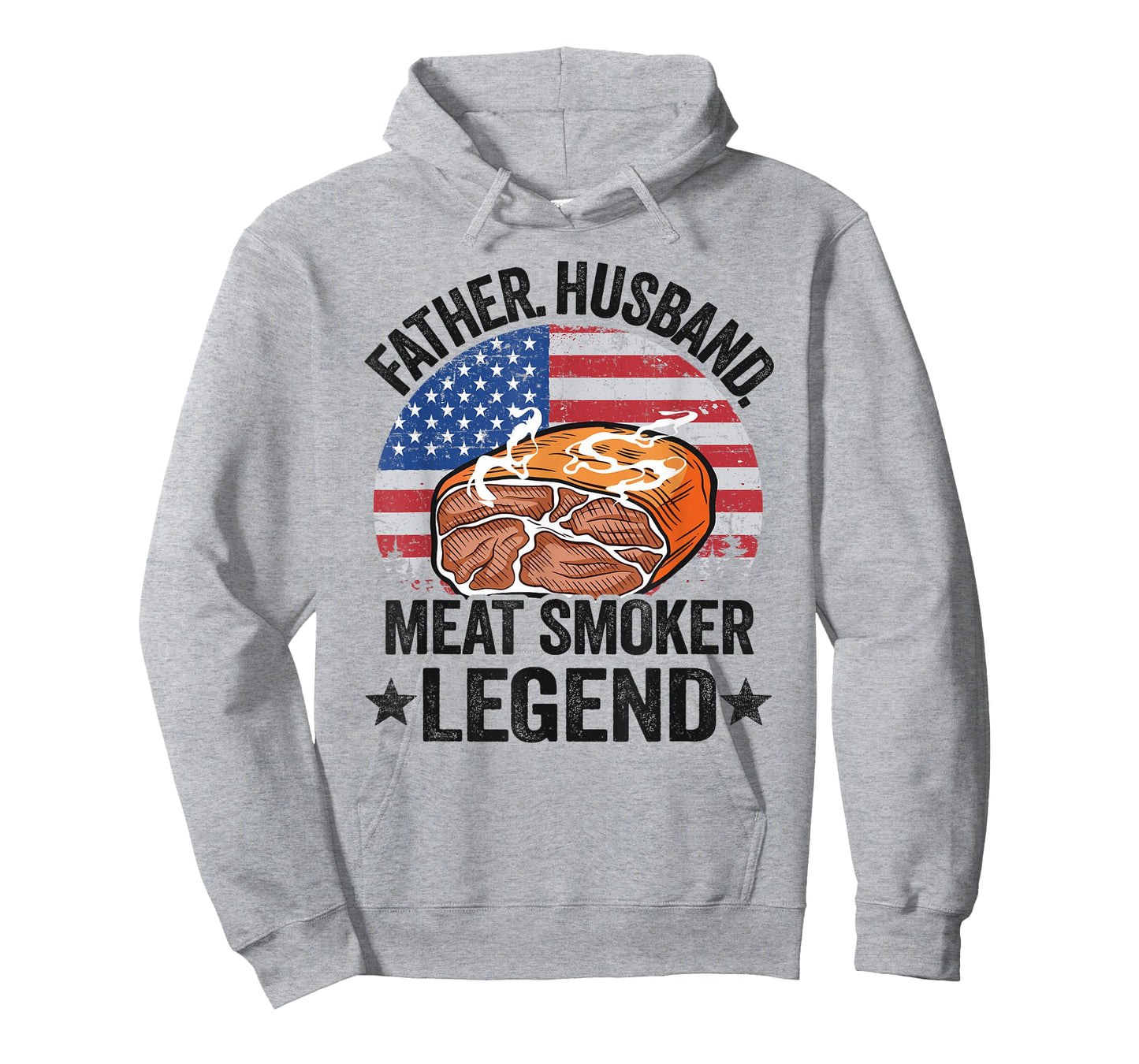 Father Husband Meat Smoker Legend Brisket Dad Meat Smoking T-Shirt