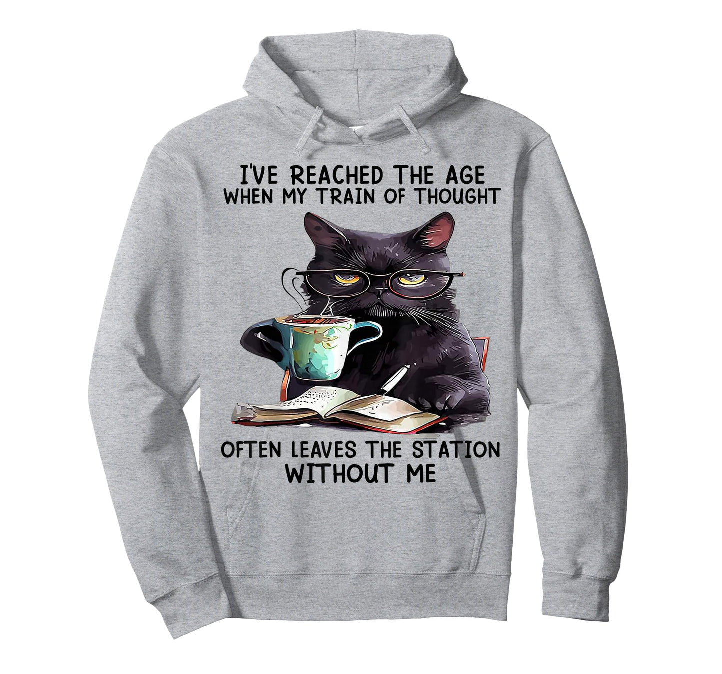 Cat I've Reached The Age When My Train of Thought T-Shirt