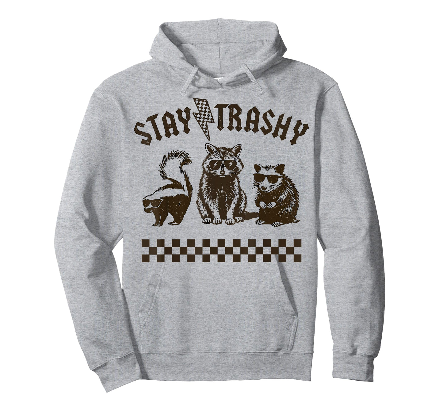 Stay Trashy Funny Animal Possum Skunks Raccoon Meme Lover T-Shirt