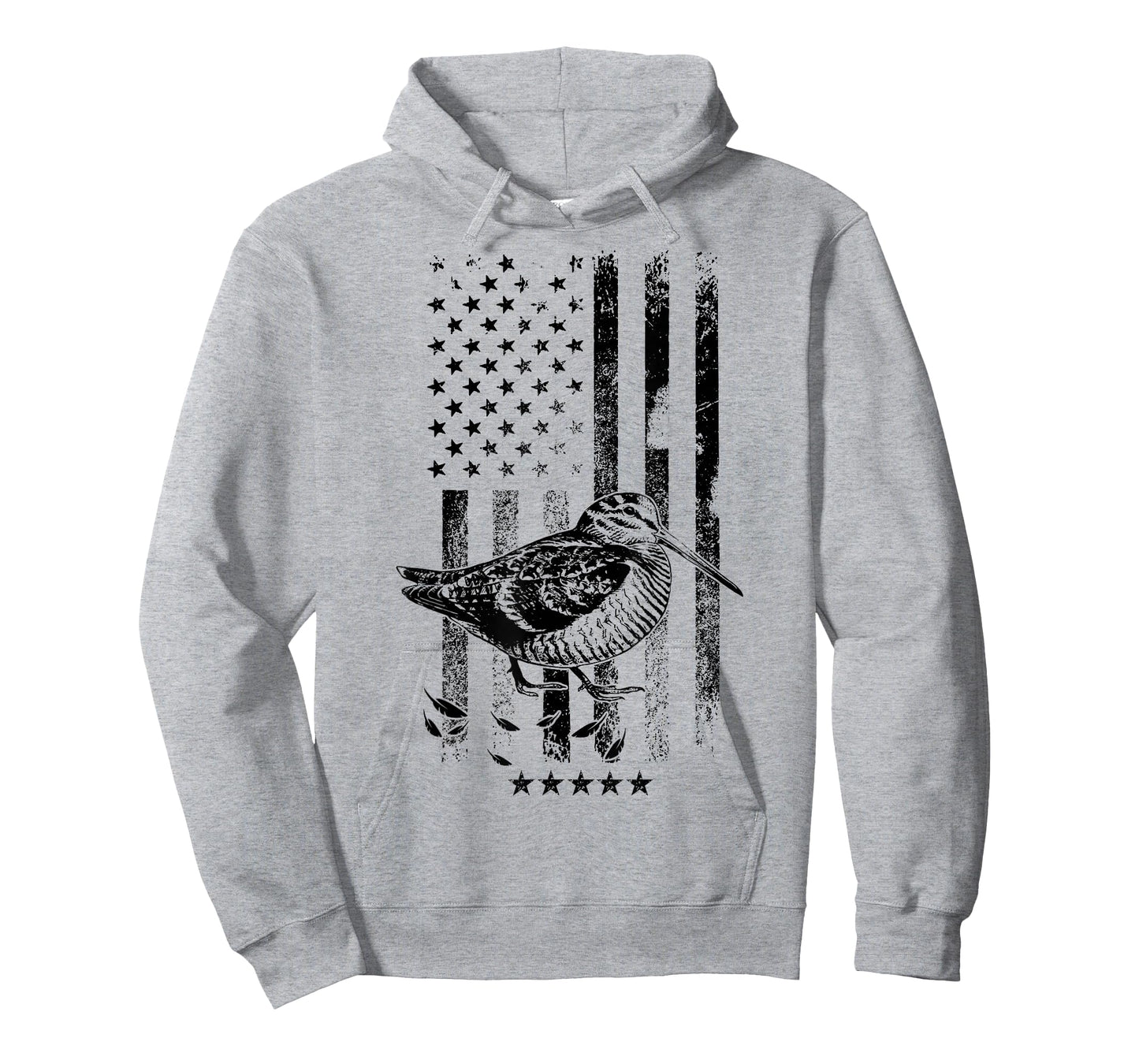 USA American Flag Hunters - Hunting Woodcock Bird T-Shirt