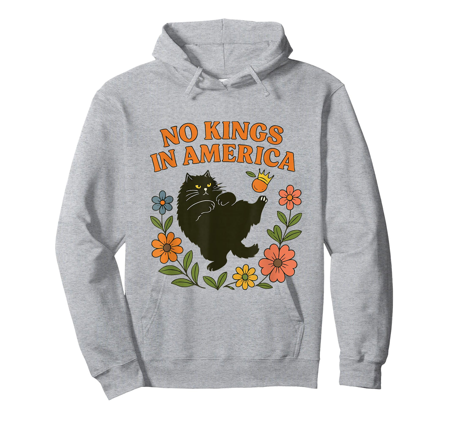 No Kings in America We The People Retro Boho Floral for Girl T-Shirt