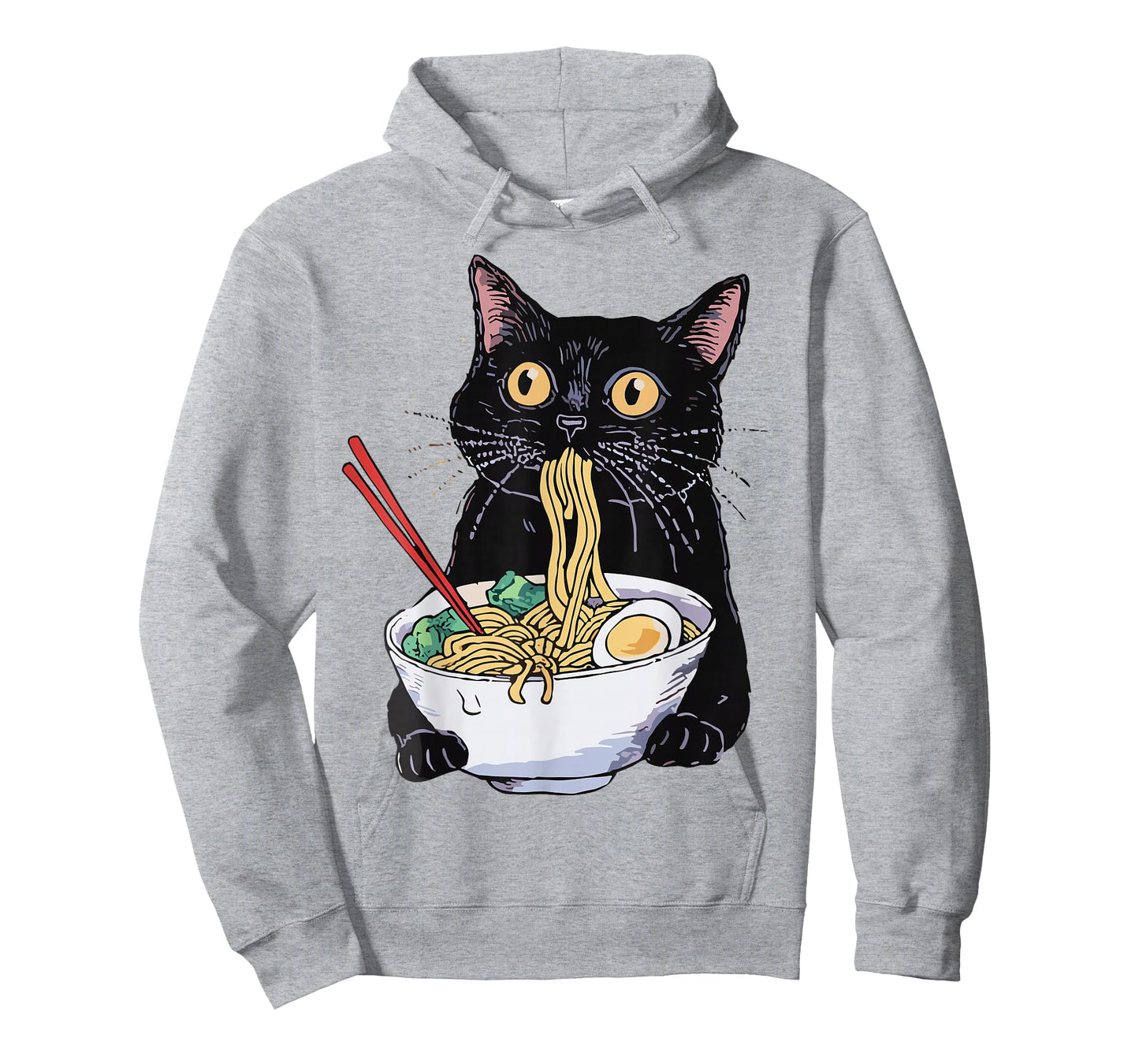 Anime Cat Ramen T-Shirt โ Kawaii Japanese Food Graphic Tee T-Shirt