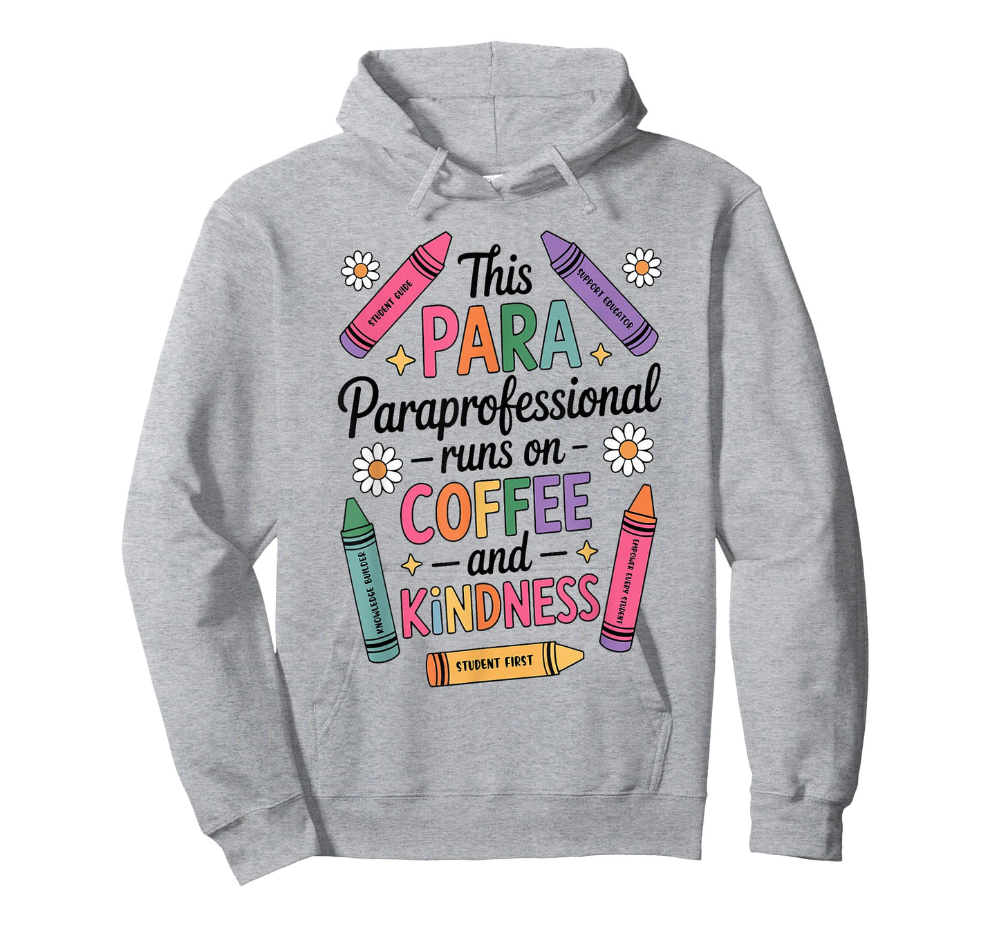 Cute This para Paraprofessional Runs on Coffee and Kindness T-Shirt