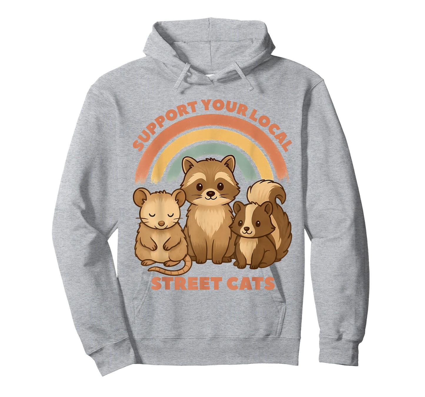 Support Local Street Cats Team Trash Opossum Raccoon Rat T-Shirt
