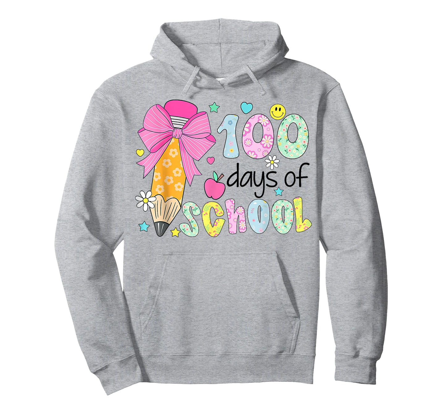 100 Days of School Preppy 100th Day of School Teachers Girls T-Shirt