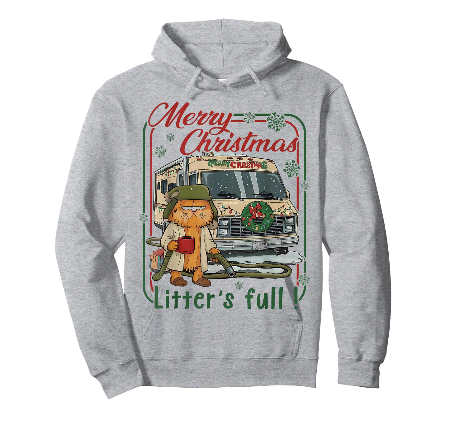 Meowy Funny Litter’s Full Cat Christmas Parody Litter’s Full T-Shirt
