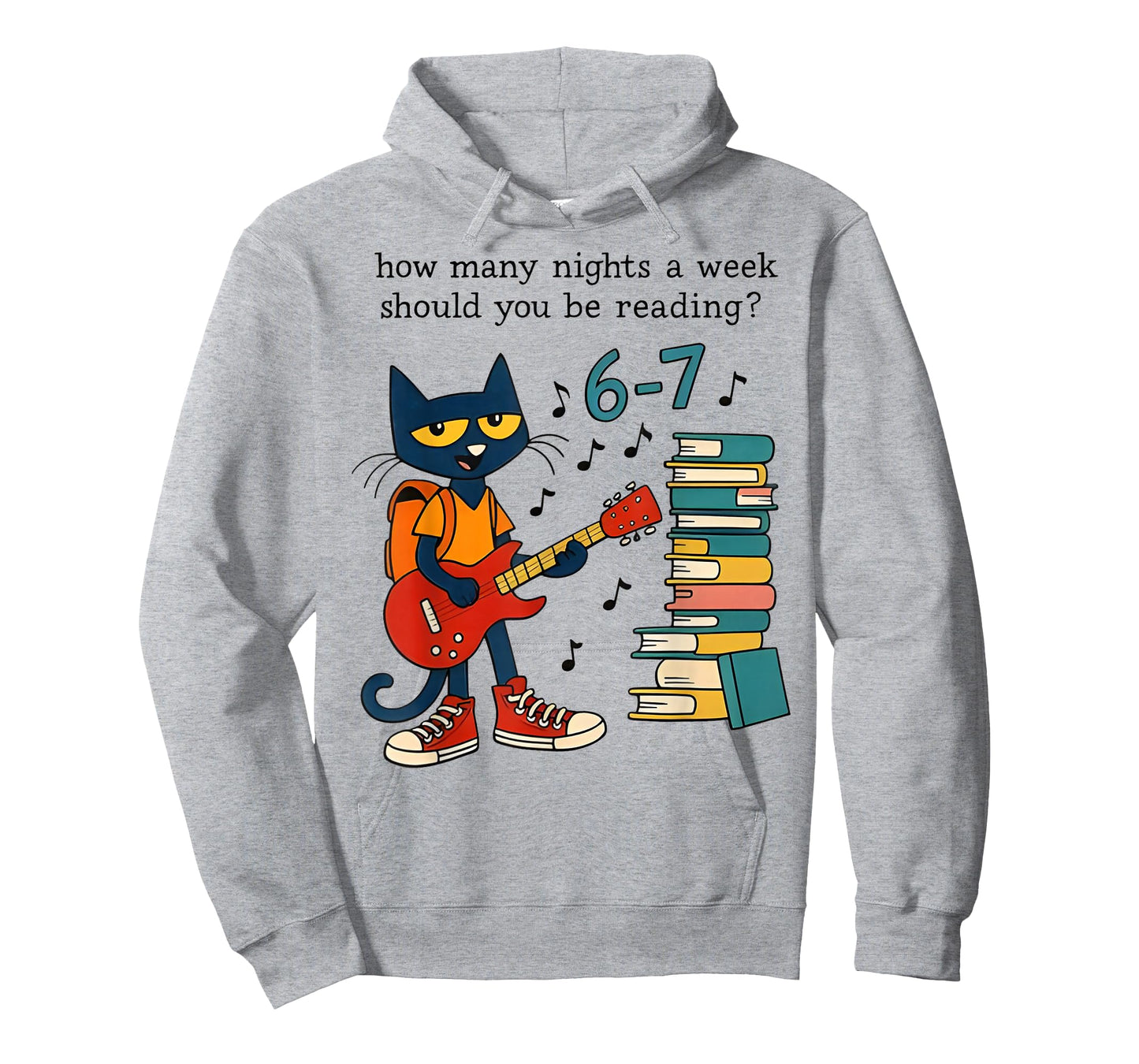 Cat 67 How Many Nights A Week Should You Be Reading? 6-7 T-Shirt