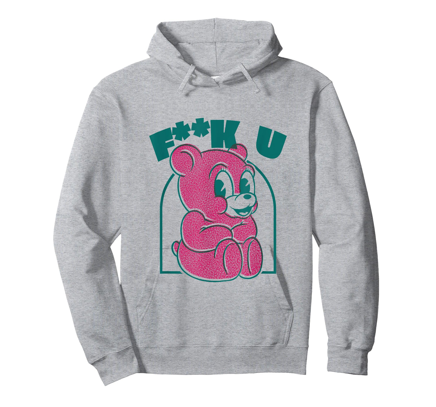 Cute teddy bear Fuck You provocative middle finger T-Shirt