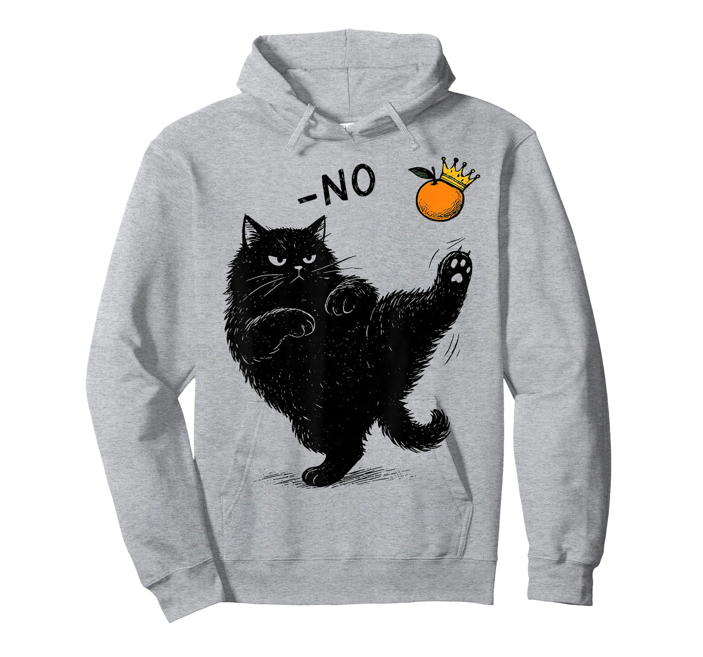 No Kings in America Black Cat Funny Political Meme T-Shirt