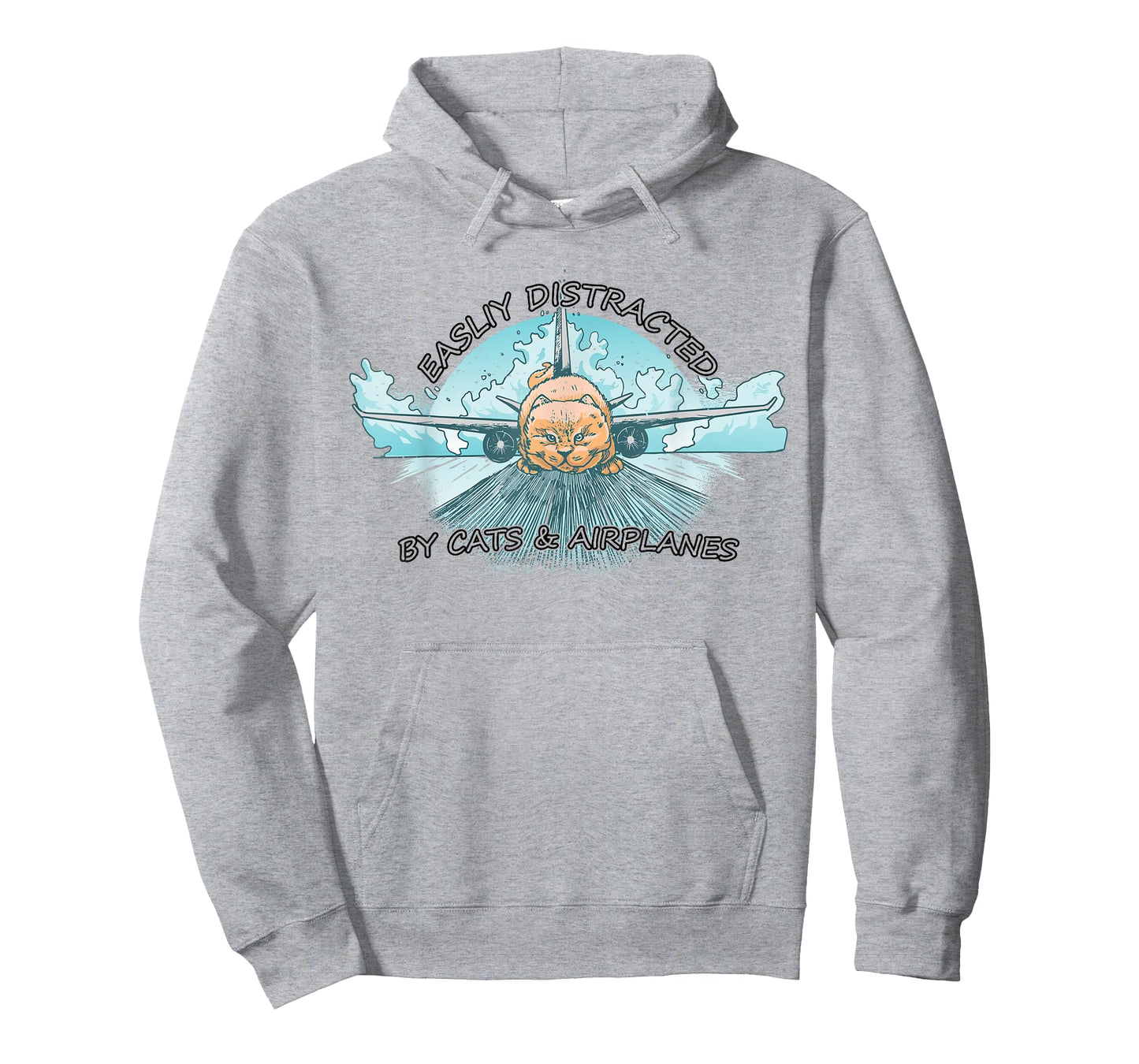 Easily Distracted By Cats And Airplanes T-Shirt