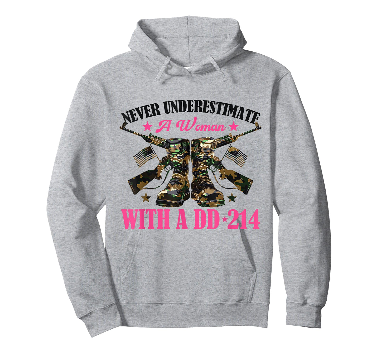 Never Underestimate An Woman With A DD-214 T-Shirt