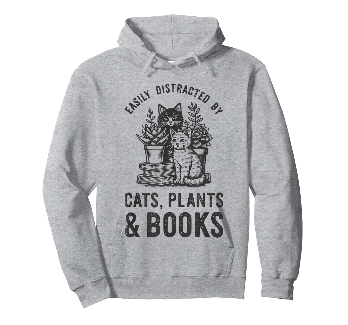 Cats Plants And Books Shirt Funny Plant Lover Gift Gardening T-Shirt
