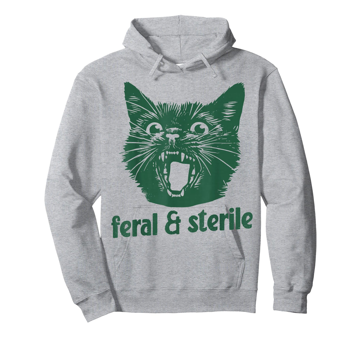 Feral and Sterile Funny Cat Hysterectomy Uterus Women's Joke T-Shirt