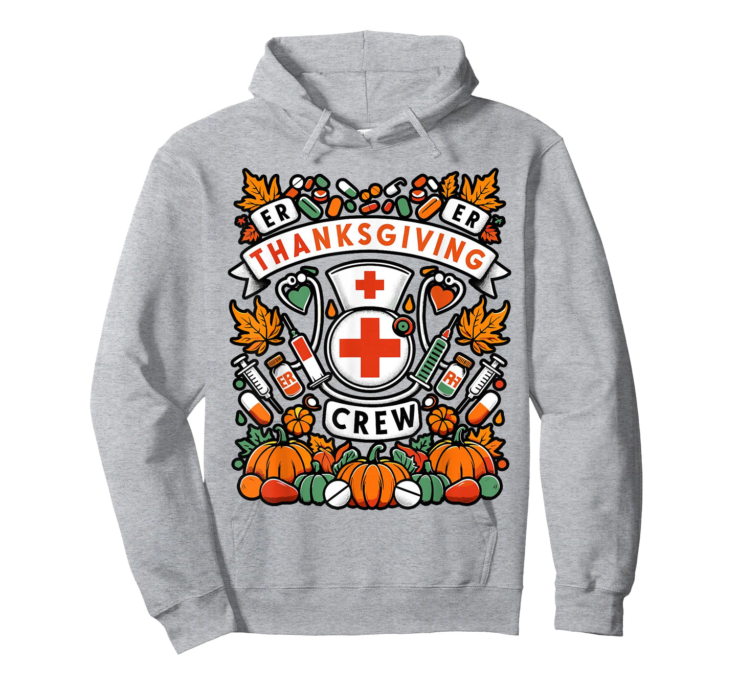 ER Thanksgiving Nurse Crew Fall Nurse Holiday Matching RN T-Shirt